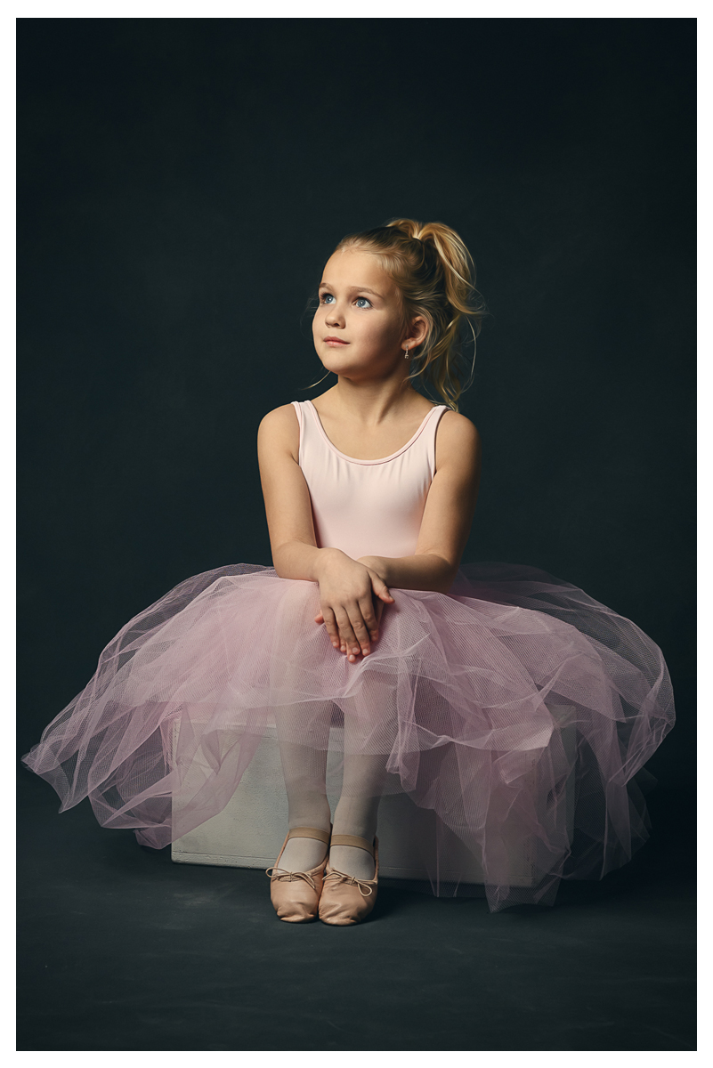 little girl dancer portrait